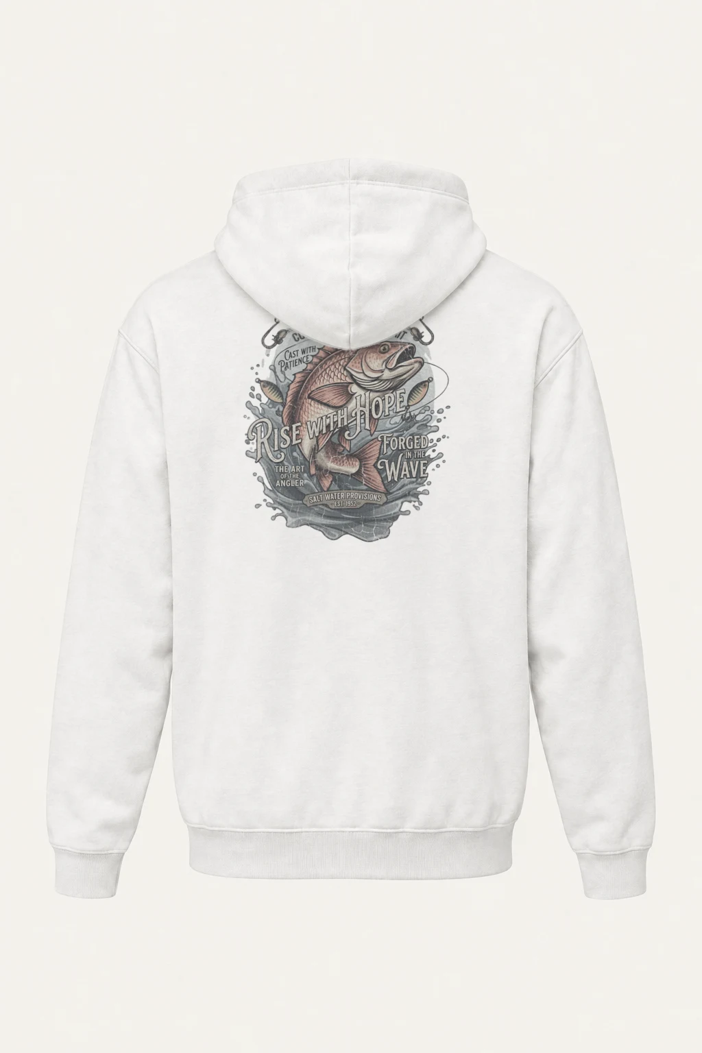 "Cast With Patience" Heavy Blend Unisex Pullover Hoodie | Gildan 18500