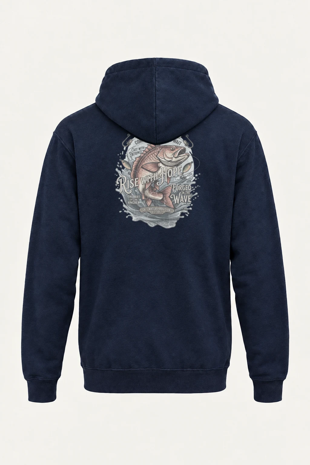 "Cast With Patience" Heavy Blend Unisex Pullover Hoodie | Gildan 18500