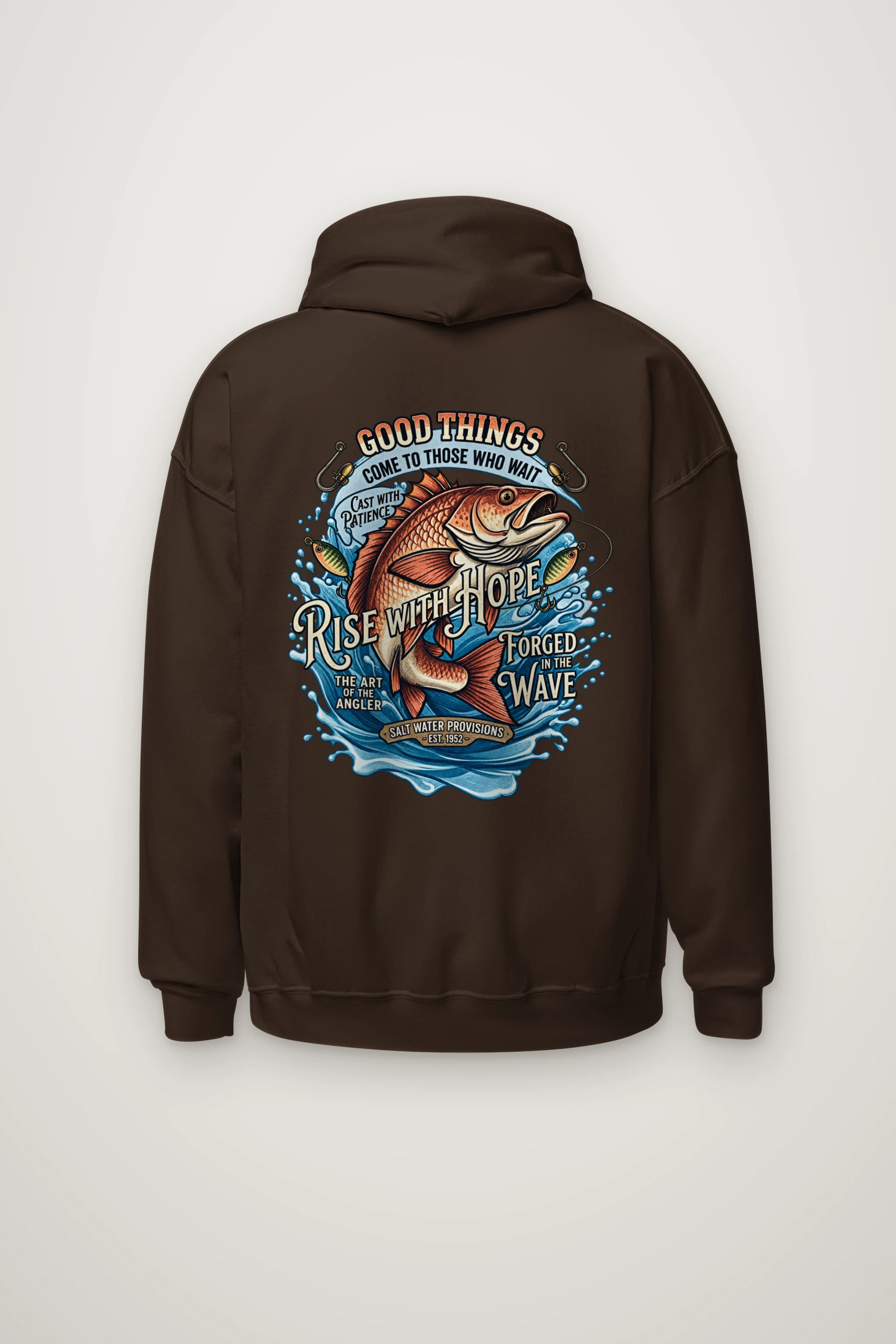 "Cast With Patience" Heavy Blend Unisex Pullover Hoodie