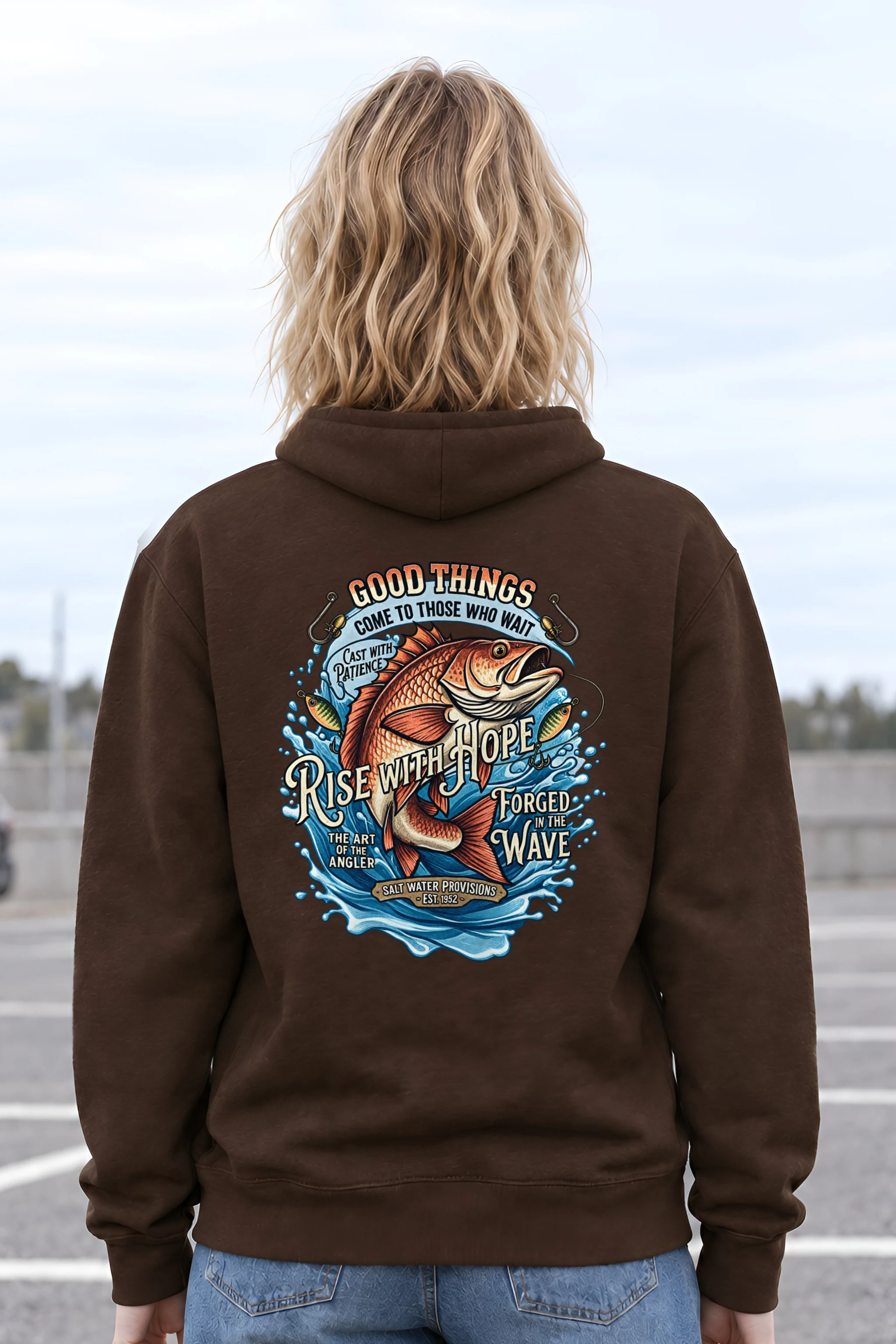 "Cast With Patience" 1 Pullover Hoodie