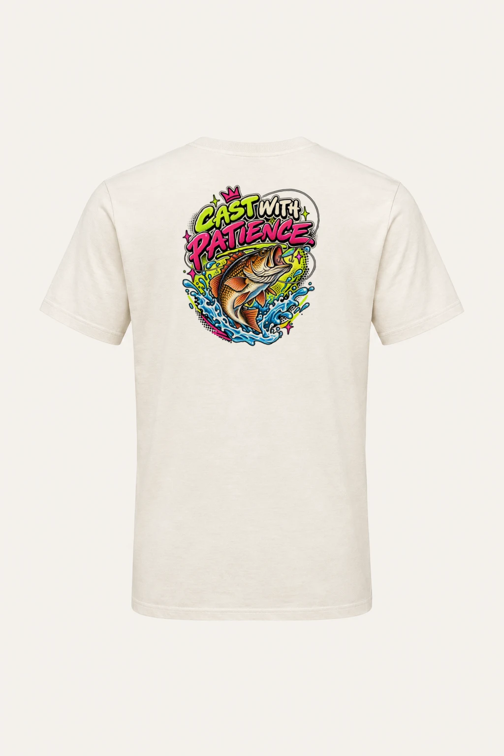 "Cast With Patience" Heavyweight Unisex Crewneck T-shirt | Gildan 5000