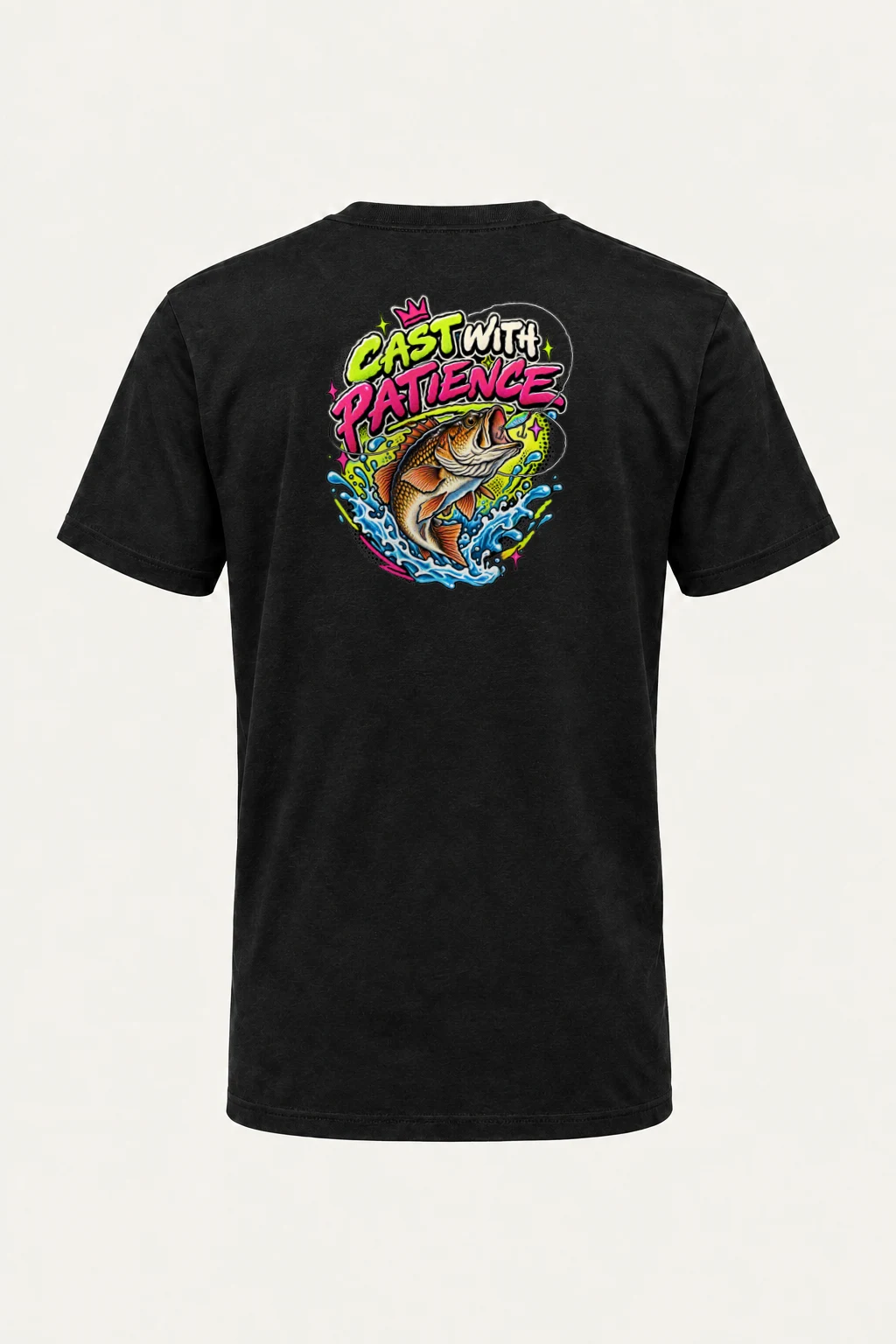 "Cast With Patience" Heavyweight Unisex Crewneck T-shirt | Gildan 5000