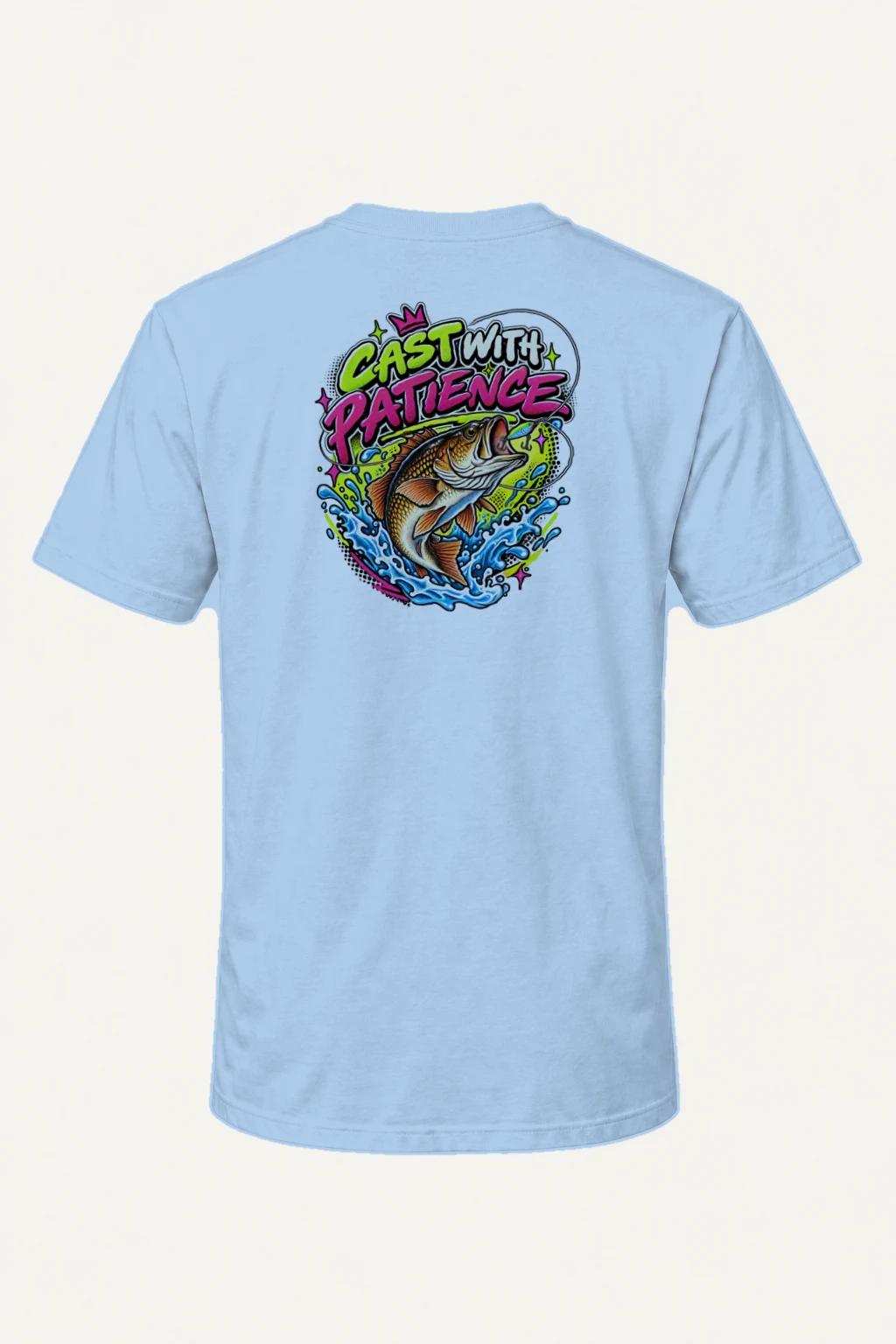 "Cast With Patience" Heavyweight Unisex Crewneck T-shirt | Gildan 5000