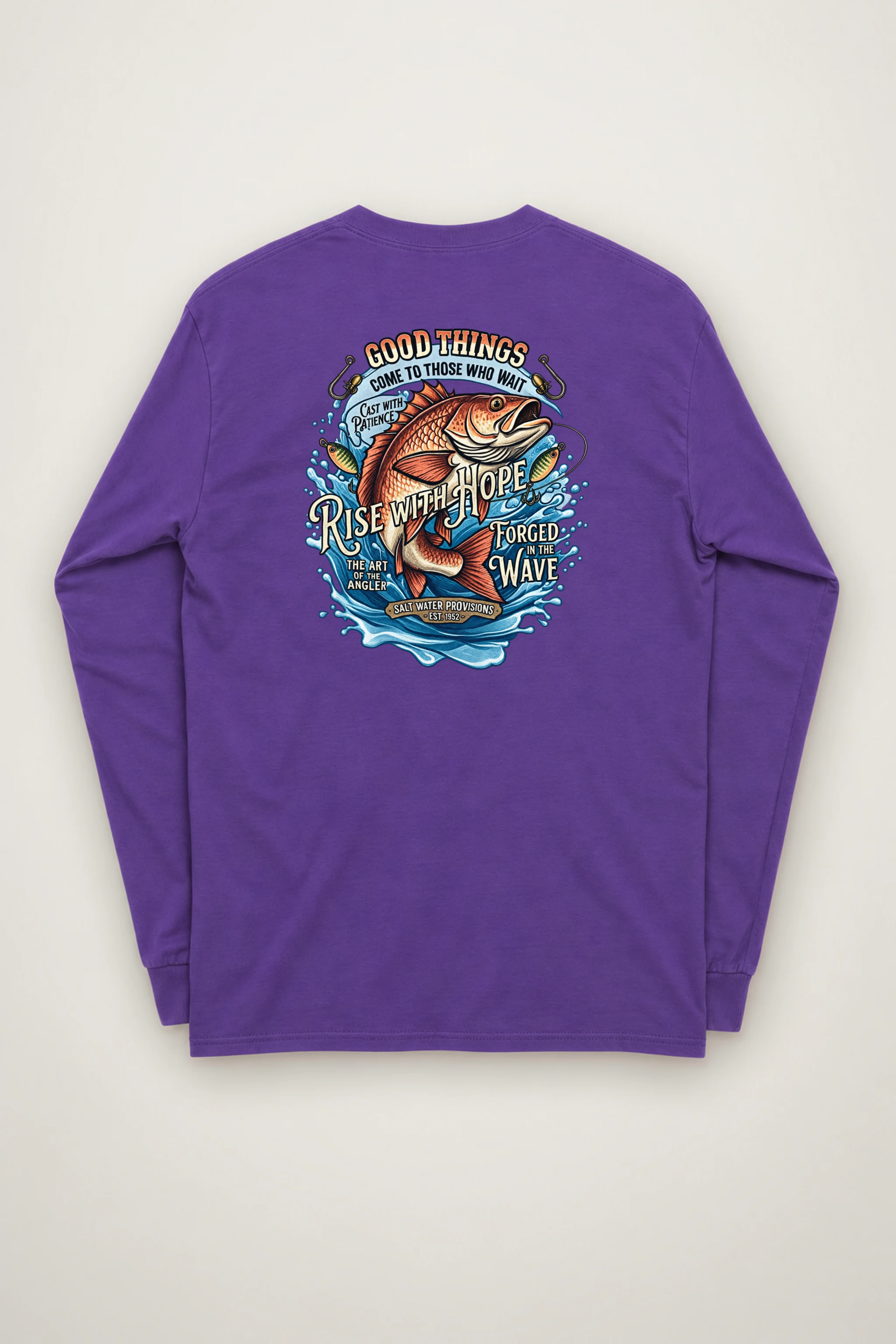"Cast With Patience" Unisex Longsleeve T-shirt