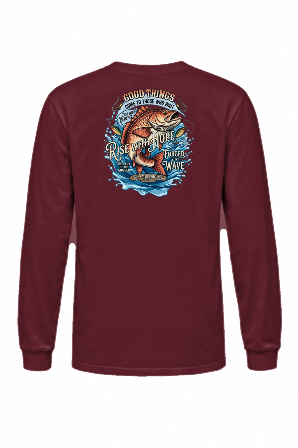"Cast With Patience" Unisex Longsleeve T-shirt | Gildan 2400