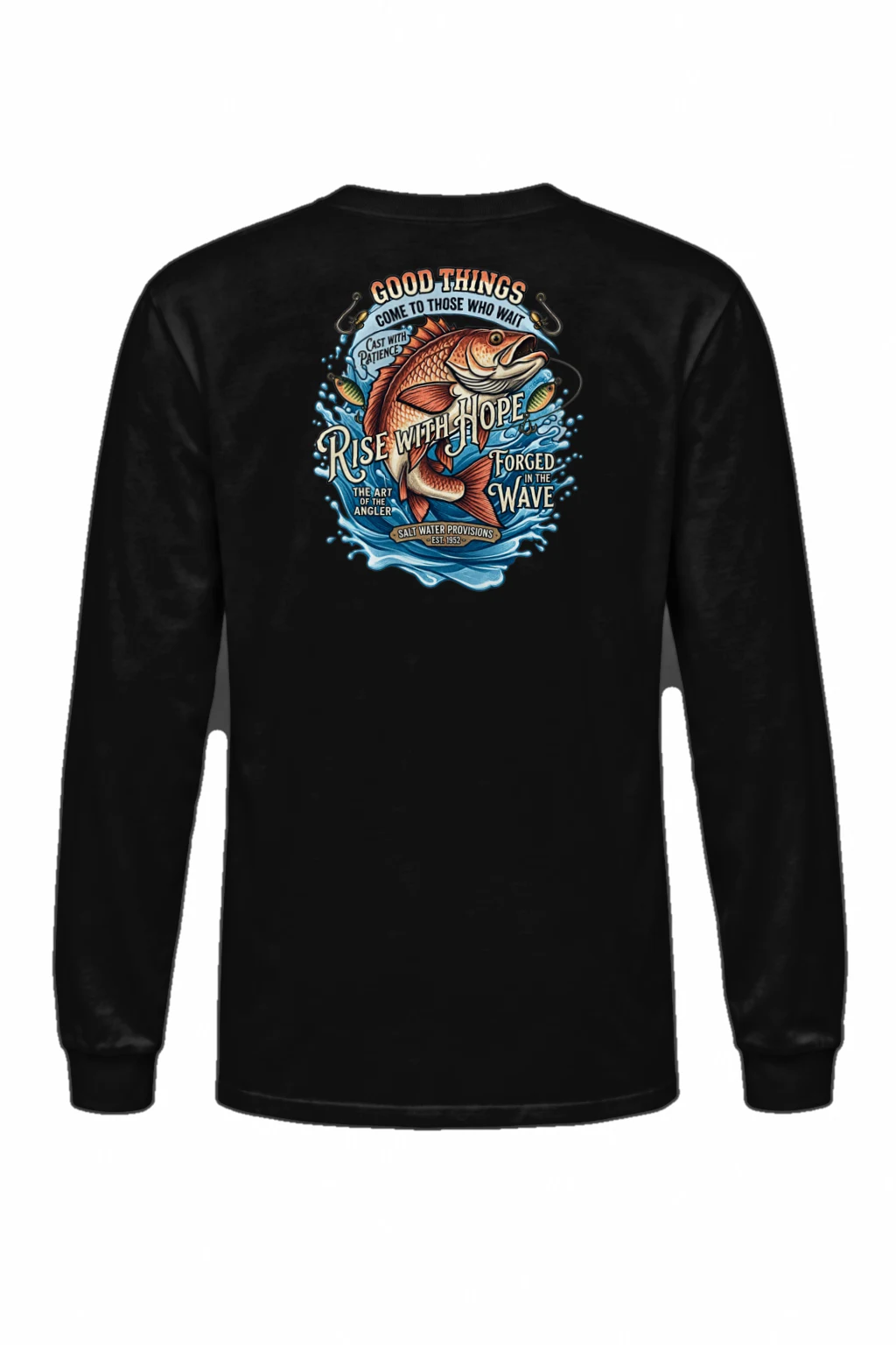"Cast With Patience" Unisex Longsleeve T-shirt | Gildan 2400