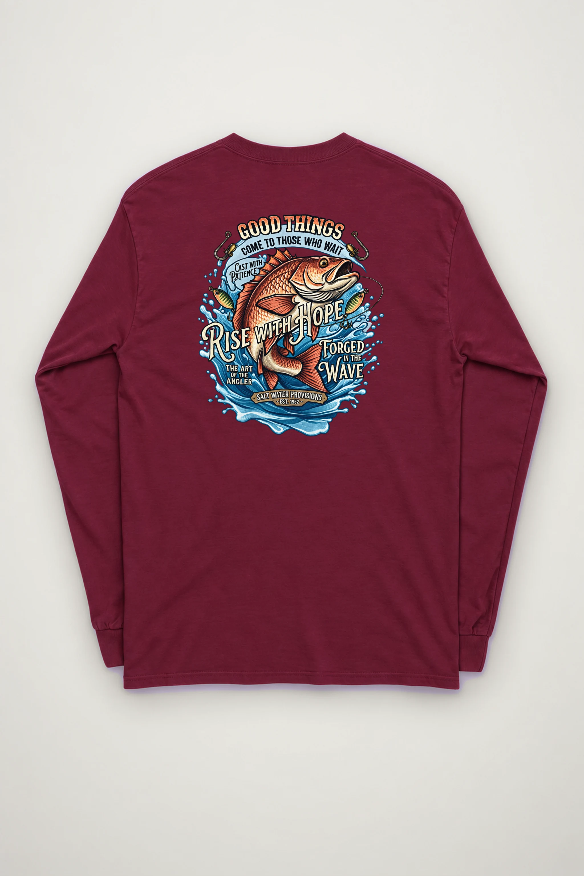"Cast With Patience" Unisex Longsleeve T-shirt