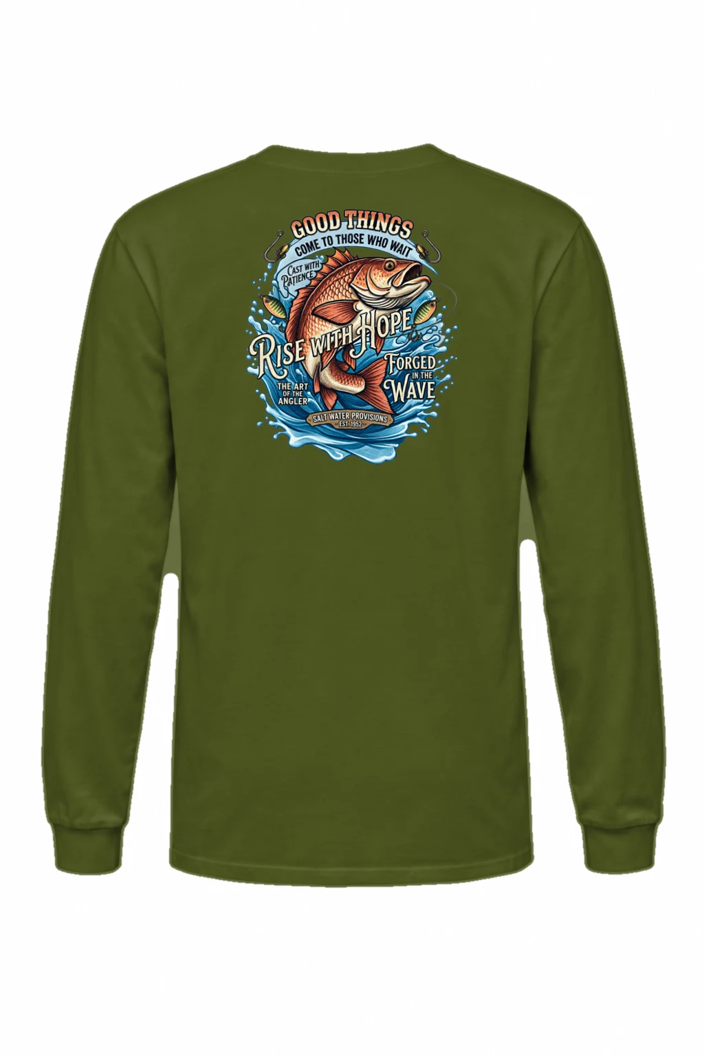 "Cast With Patience" Unisex Longsleeve T-shirt | Gildan 2400