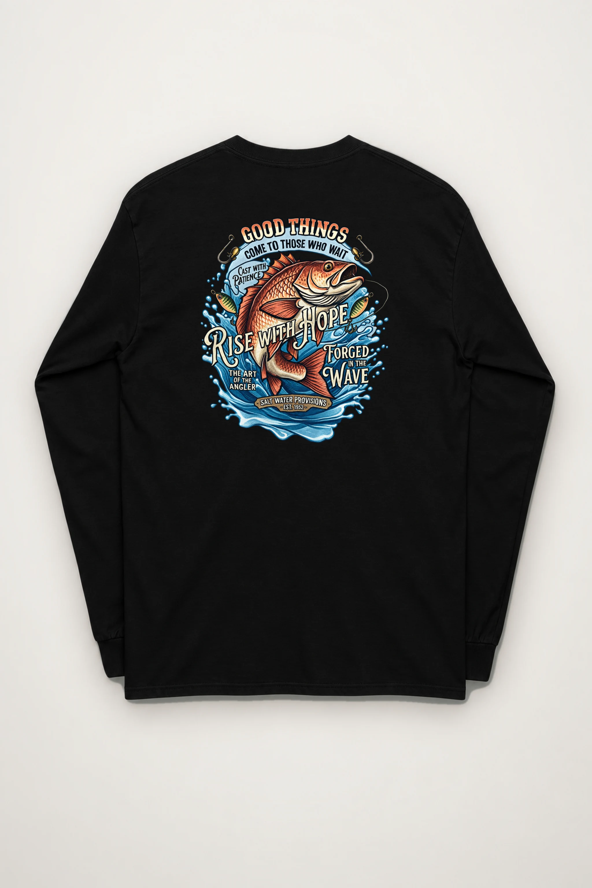 "Cast With Patience" Unisex Longsleeve T-shirt