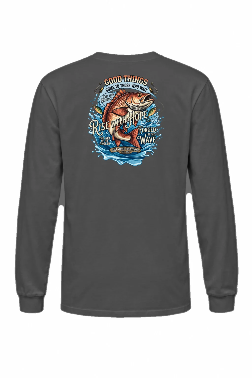 "Cast With Patience" Unisex Longsleeve T-shirt | Gildan 2400