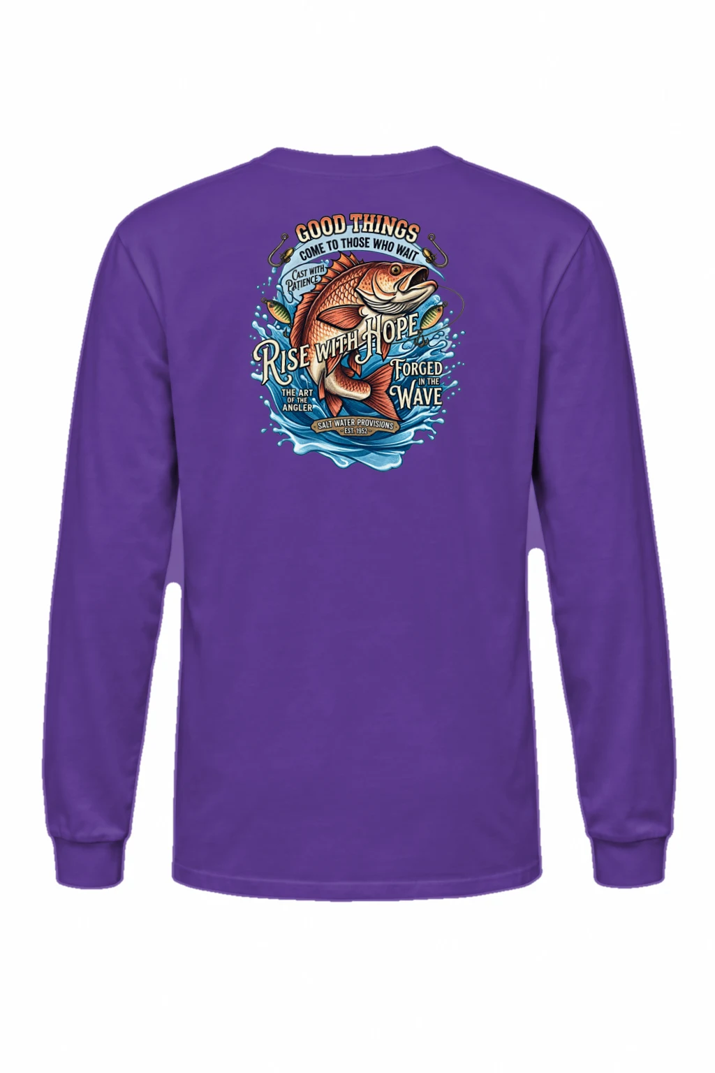 "Cast With Patience" Unisex Longsleeve T-shirt | Gildan 2400