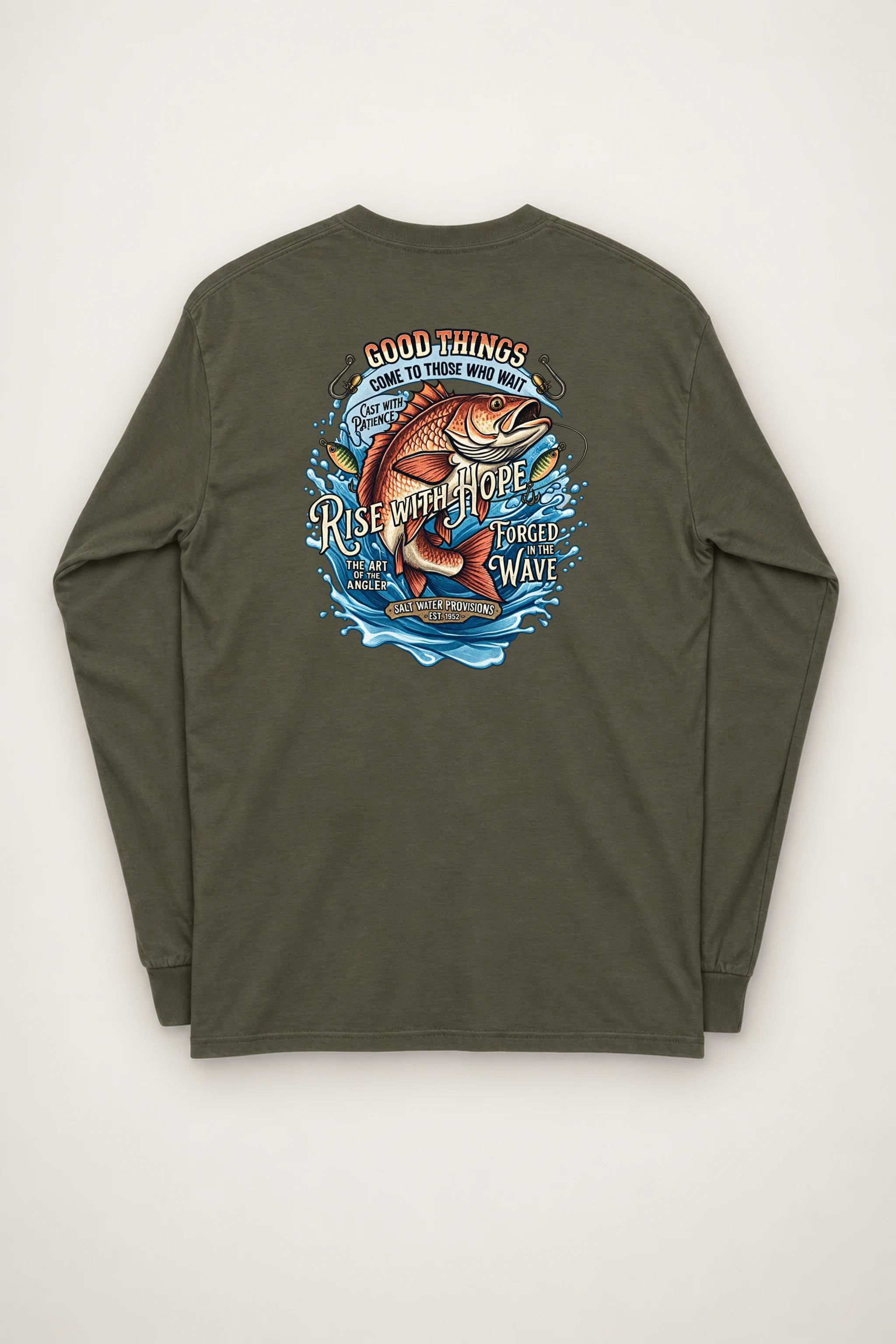 "Cast With Patience" Unisex Longsleeve T-shirt