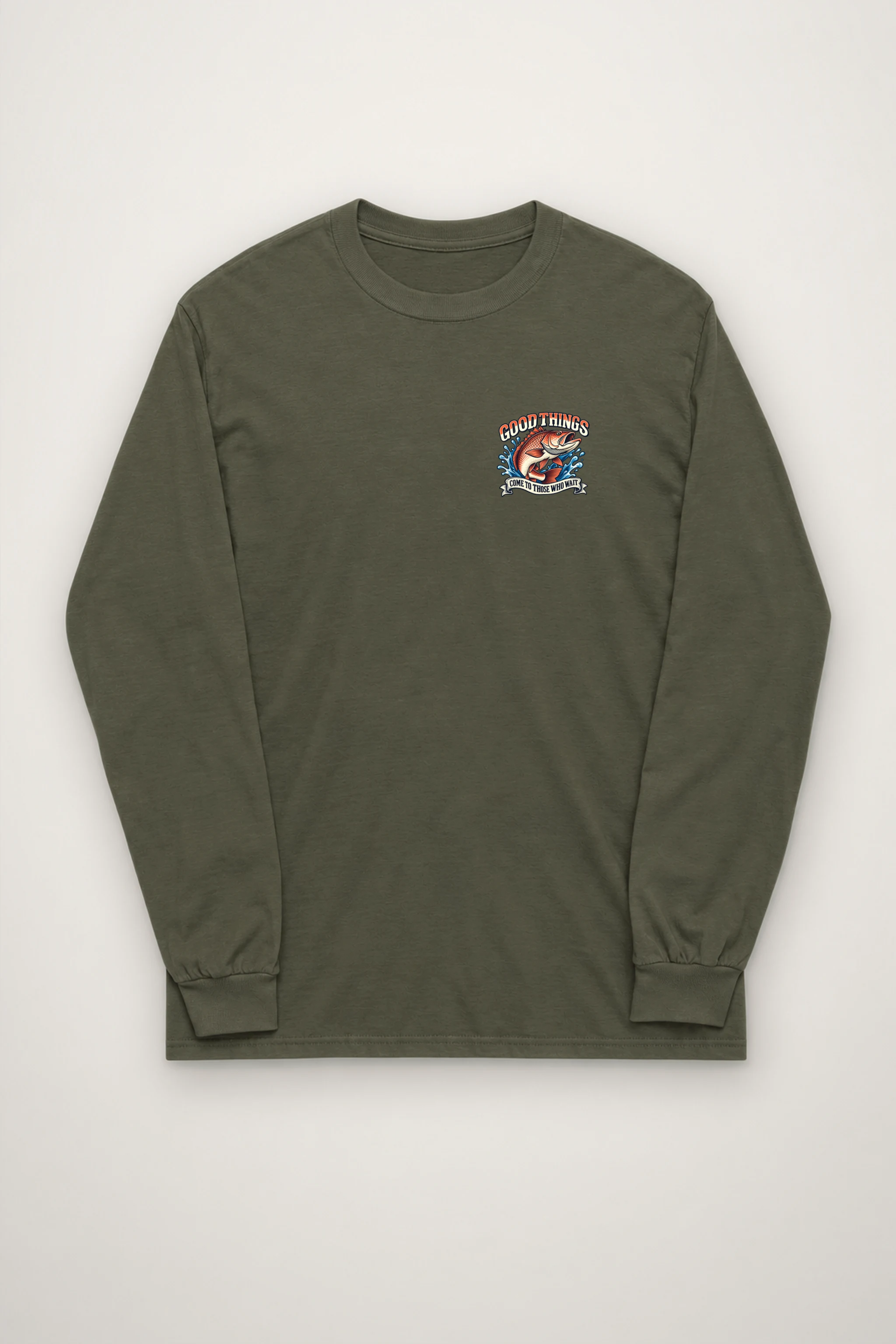"Cast With Patience" Unisex Longsleeve T-shirt