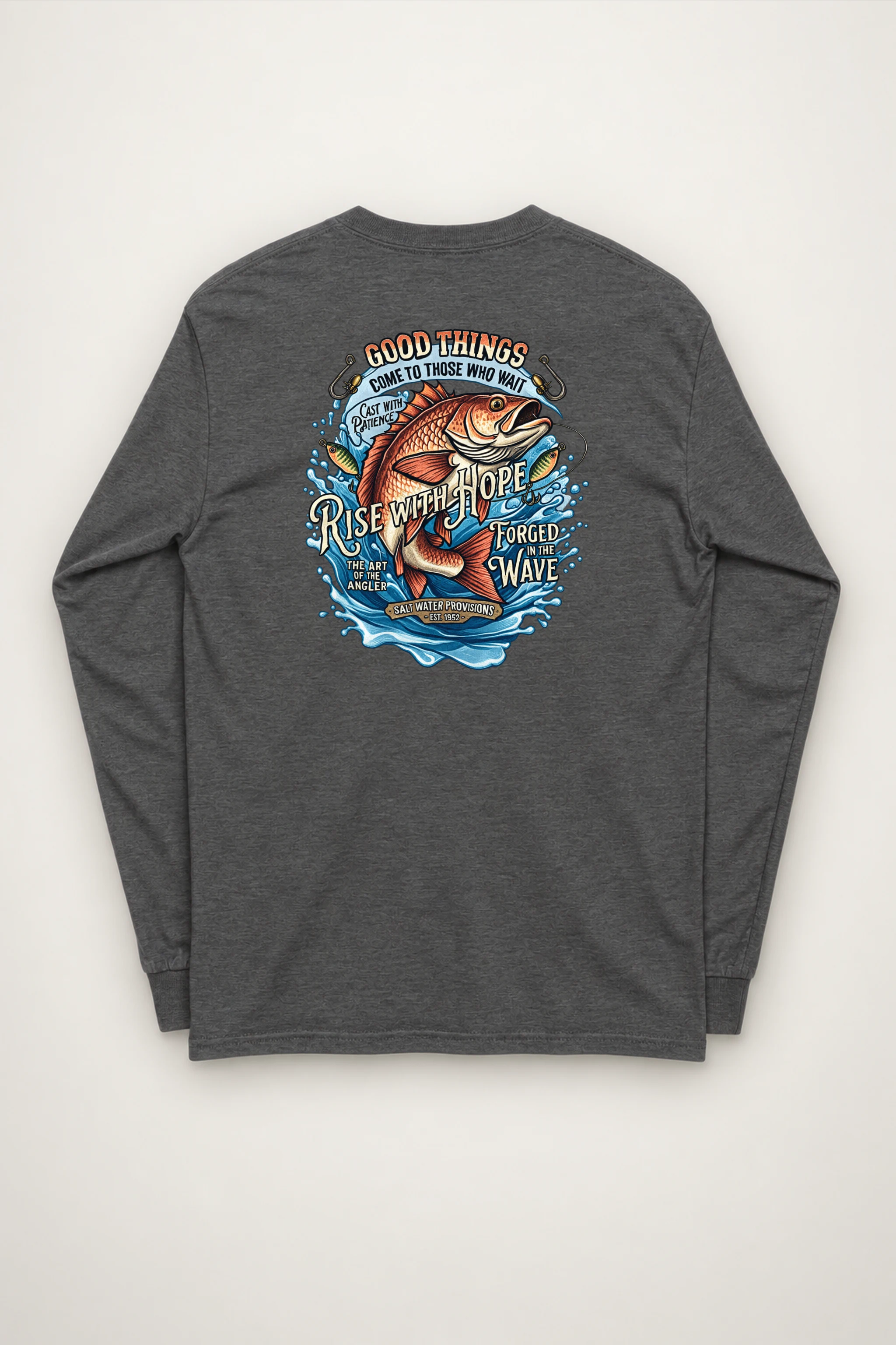 "Cast With Patience" Unisex Longsleeve T-shirt