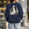 "Cat Rhythm" Heavy Blend Unisex Crewneck Sweatshirt | Gildan 18000