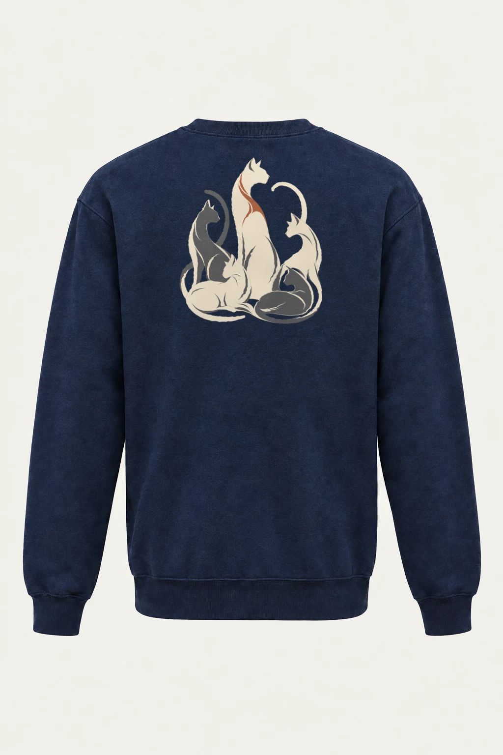 "Cat Rhythm" Heavy Blend Unisex Crewneck Sweatshirt | Gildan 18000