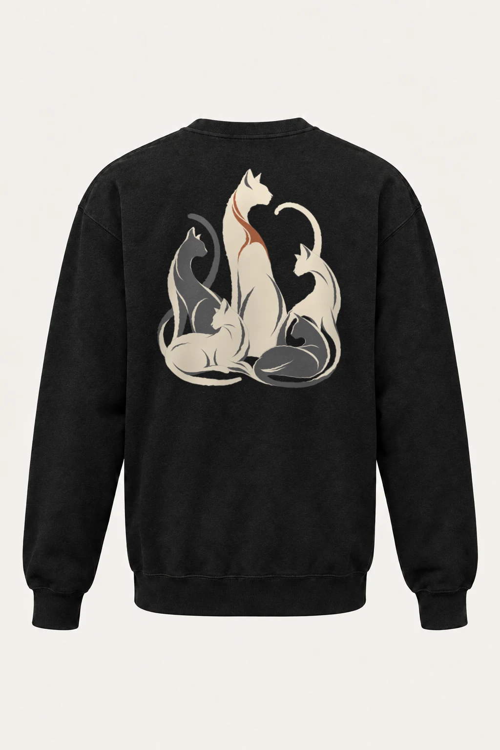 "Cat Rhythm" Heavy Blend Unisex Crewneck Sweatshirt | Gildan 18000