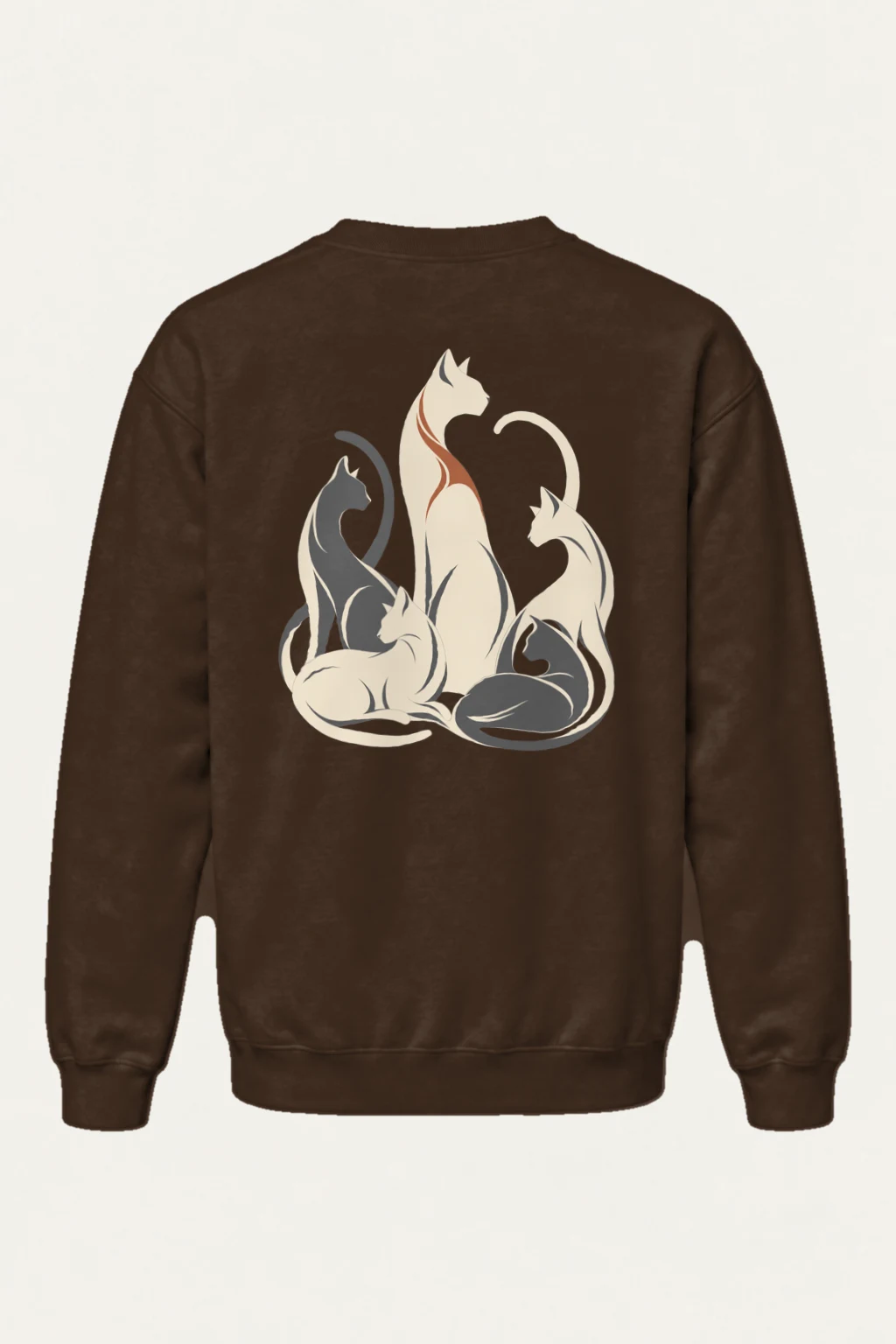 "Cat Rhythm" Heavy Blend Unisex Crewneck Sweatshirt | Gildan 18000