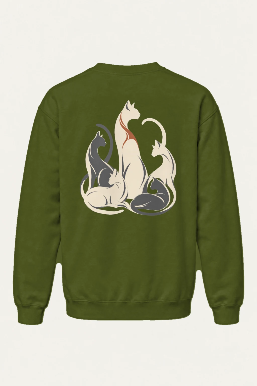 "Cat Rhythm" Heavy Blend Unisex Crewneck Sweatshirt | Gildan 18000