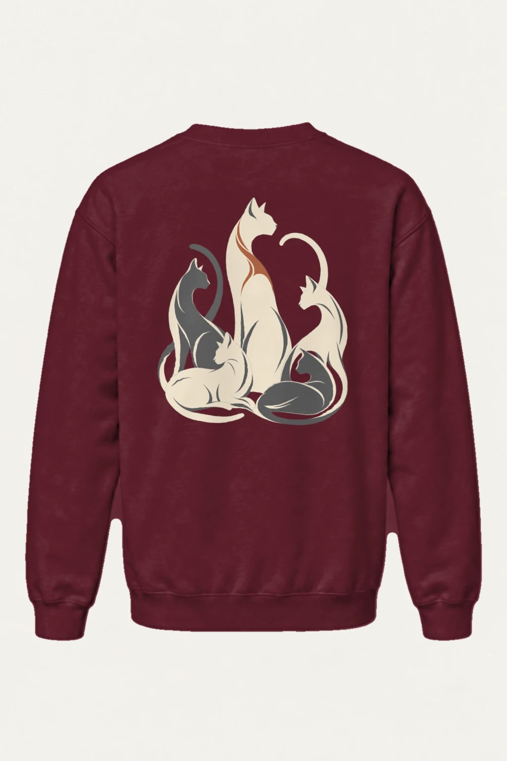 "Cat Rhythm" Heavy Blend Unisex Crewneck Sweatshirt | Gildan 18000