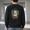 "Cat-Tle Coffee Time" Heavy Blend Unisex Crewneck Sweatshirt