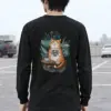 "Cat-Tle Coffee Time" Unisex Longsleeve T-shirt