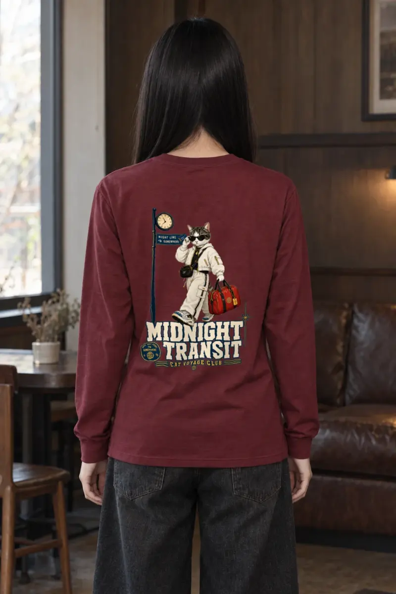 "Cat Voyage Club" Unisex Longsleeve T-shirt