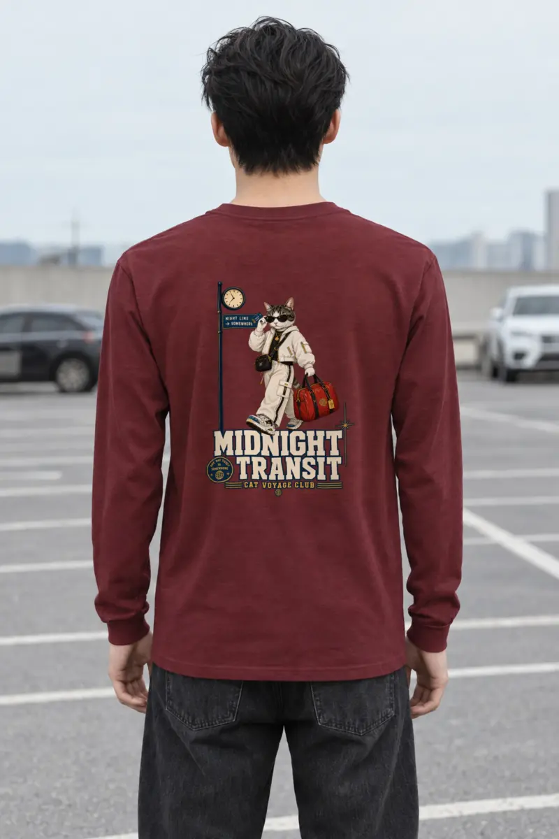 "Cat Voyage Club" Unisex Longsleeve T-shirt