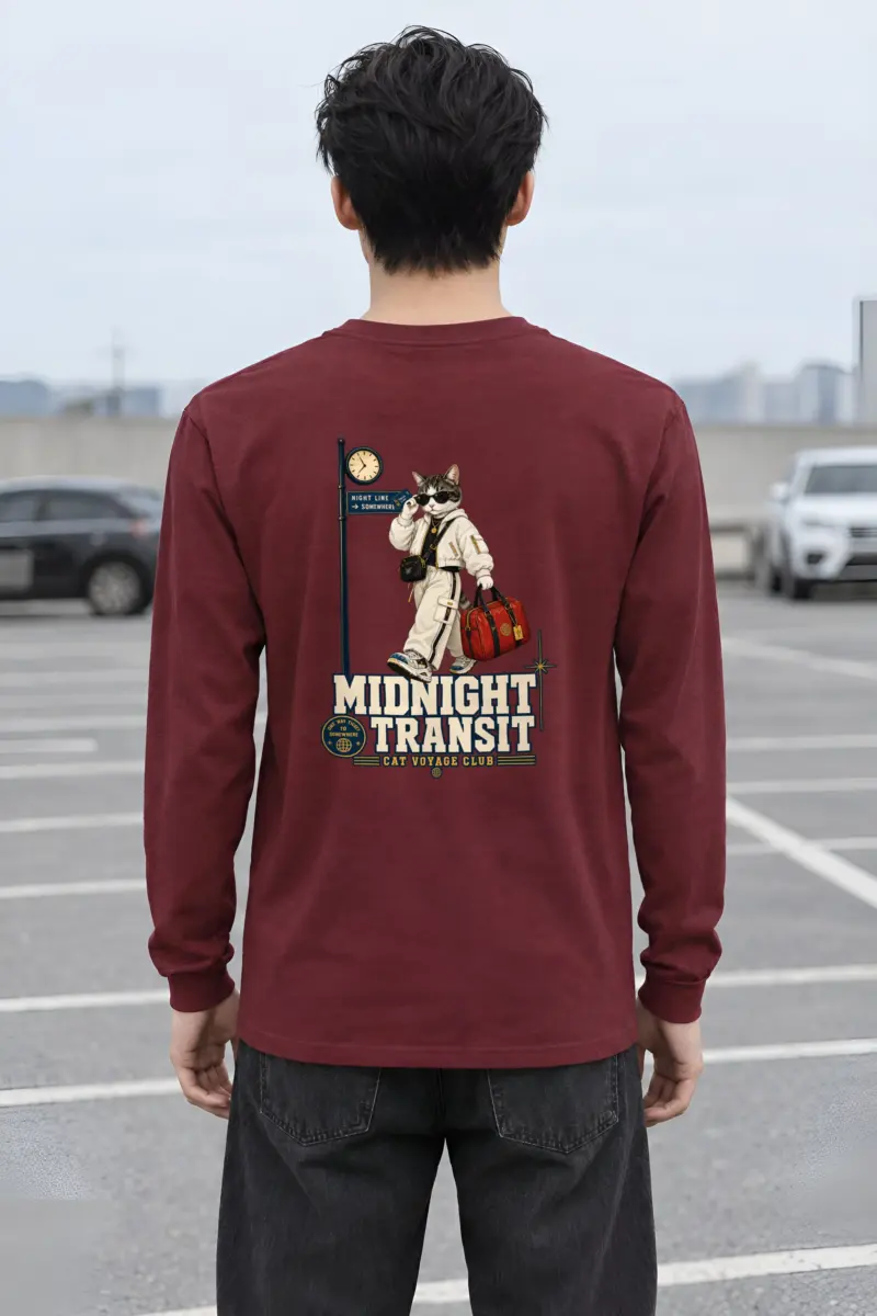 "Cat Voyage Club" Unisex Longsleeve T-shirt