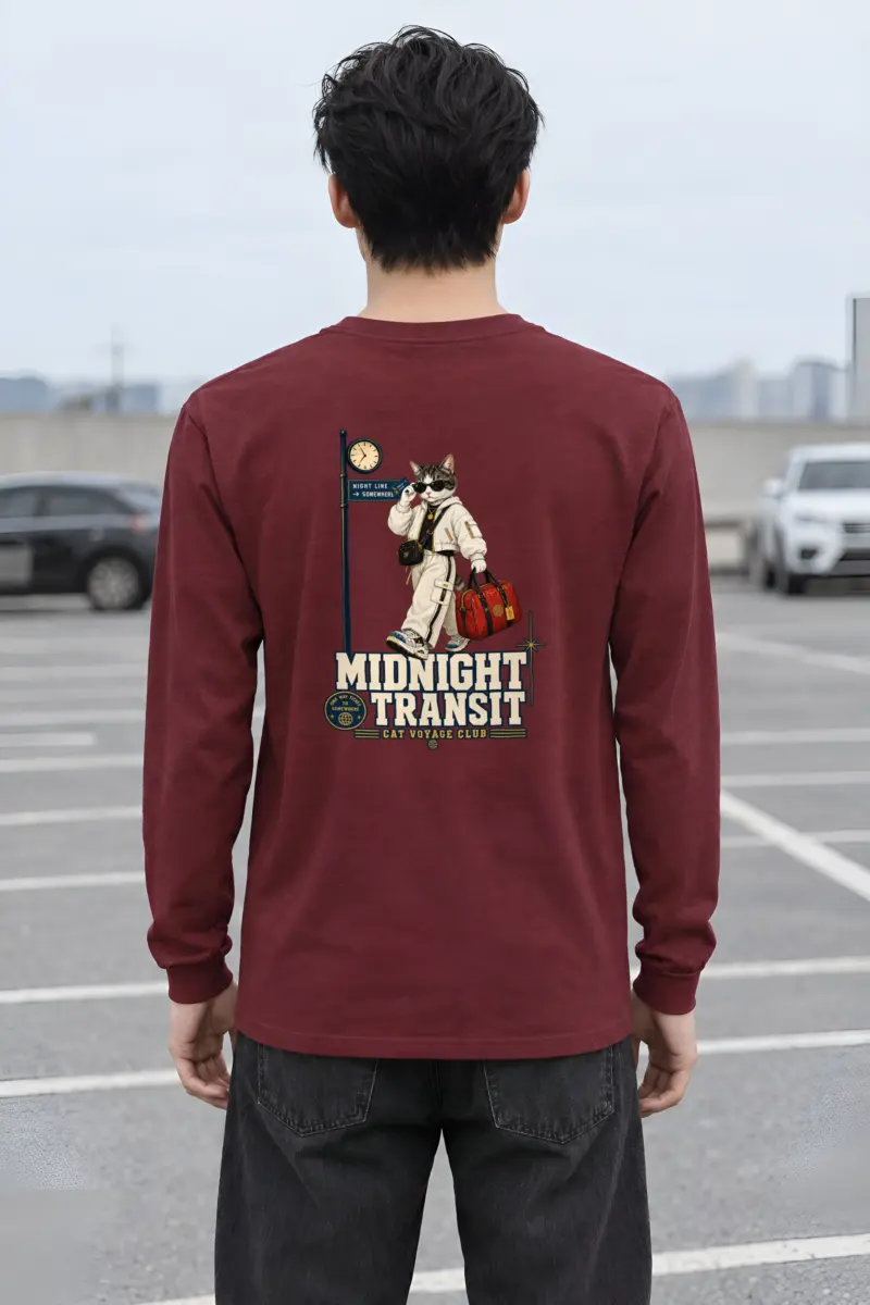 "Cat Voyage Club" Unisex Longsleeve T-shirt