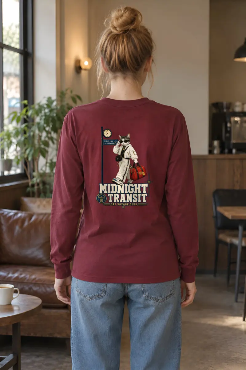 "Cat Voyage Club" Unisex Longsleeve T-shirt