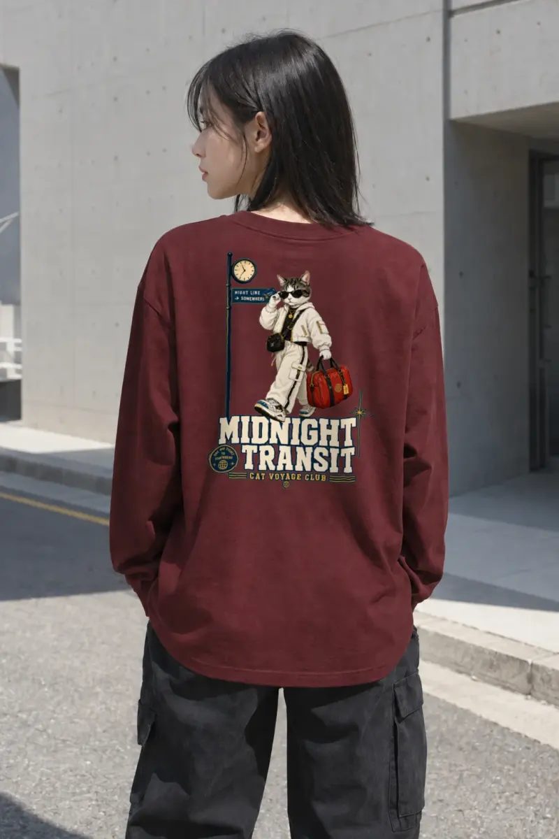 "Cat Voyage Club" Unisex Longsleeve T-shirt | Gildan 2400