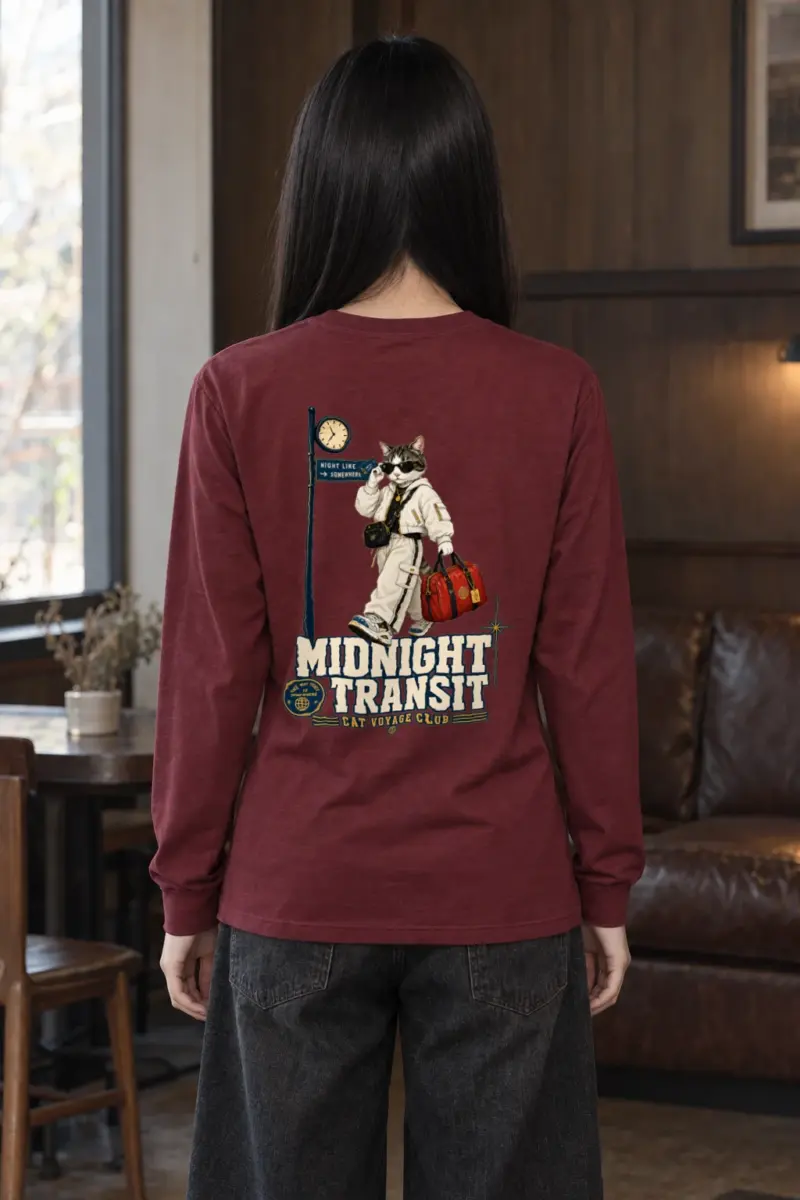 "Cat Voyage Club" Unisex Longsleeve T-shirt