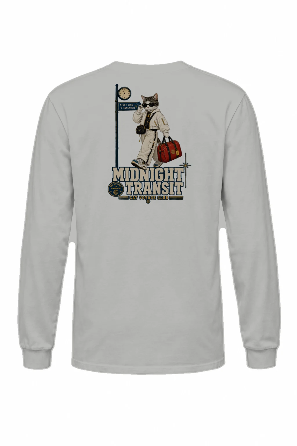 "Cat Voyage Club" Unisex Longsleeve T-shirt | Gildan 2400