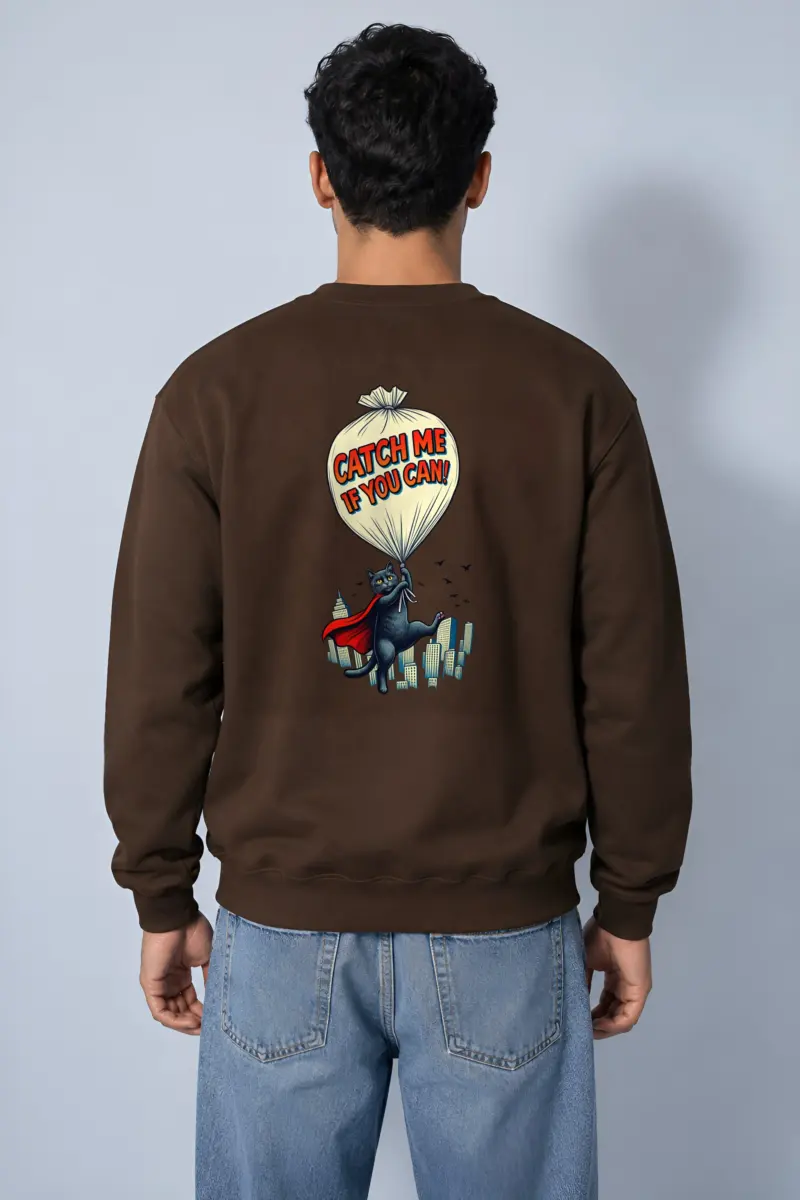 "Catch Me If You Can" Heavy Blend Unisex Crewneck Sweatshirt