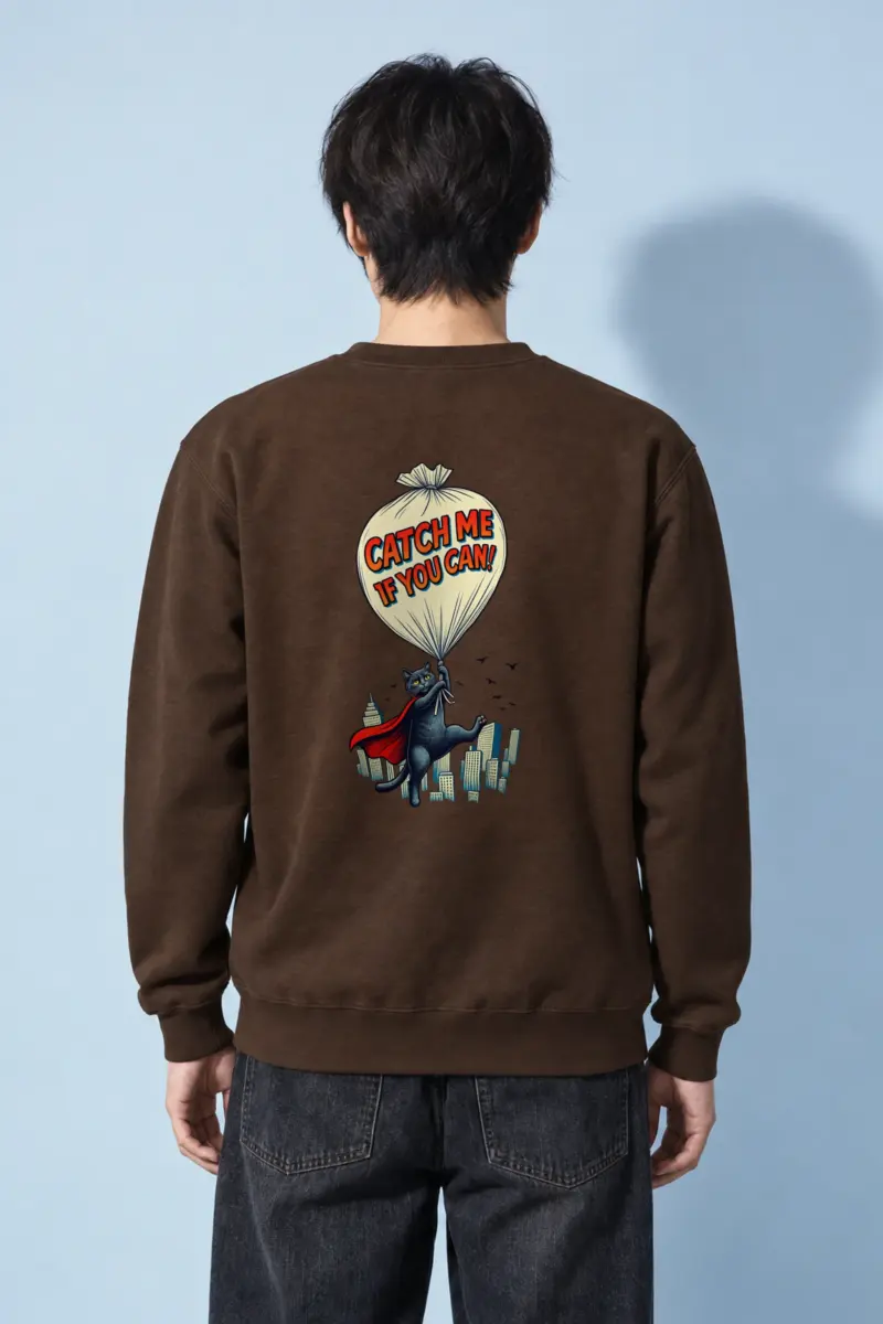 "Catch Me If You Can" Heavy Blend Unisex Crewneck Sweatshirt
