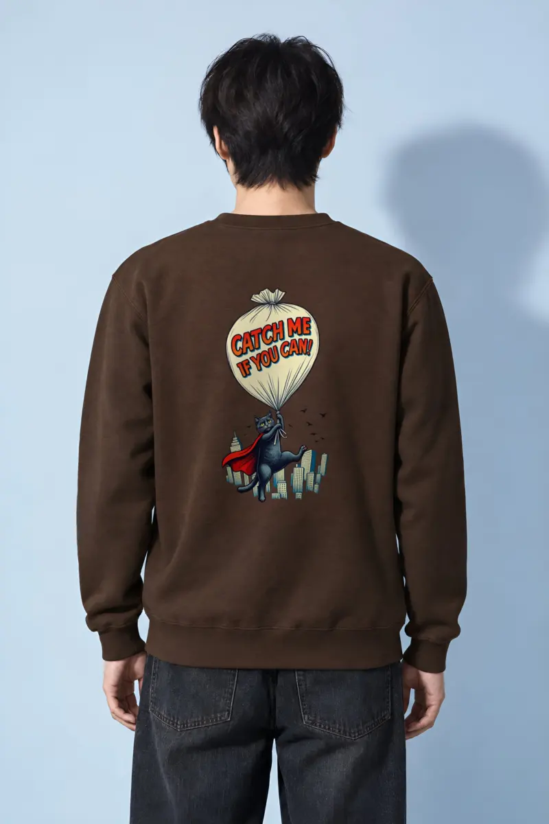 "Catch Me If You Can" Heavy Blend Unisex Crewneck Sweatshirt