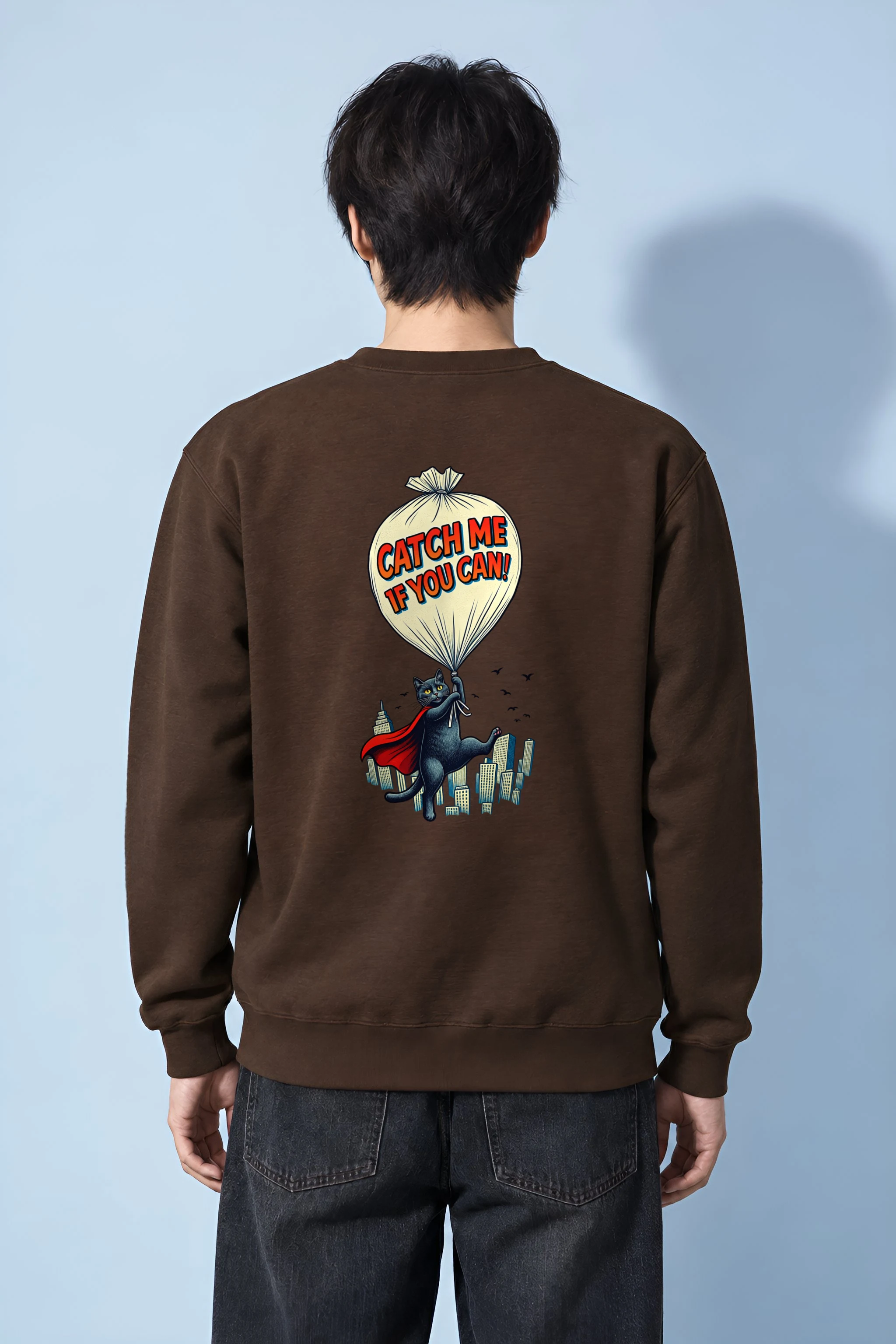 "Catch Me If You Can" Heavy Blend Unisex Crewneck Sweatshirt