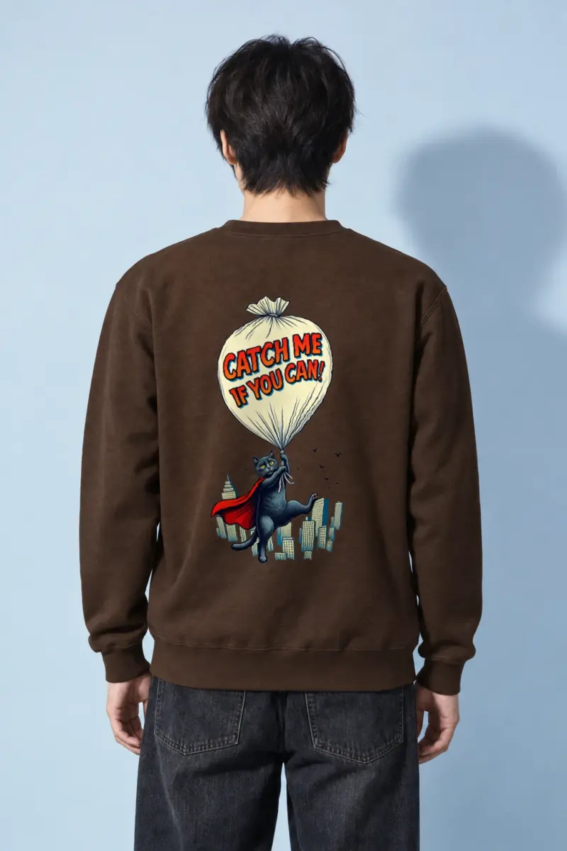 "Catch Me If You Can" Heavy Blend Unisex Crewneck Sweatshirt