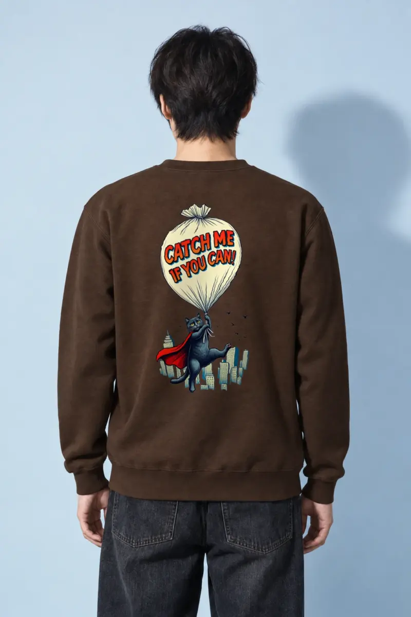 "Catch Me If You Can" Heavy Blend Unisex Crewneck Sweatshirt | Gildan 18000