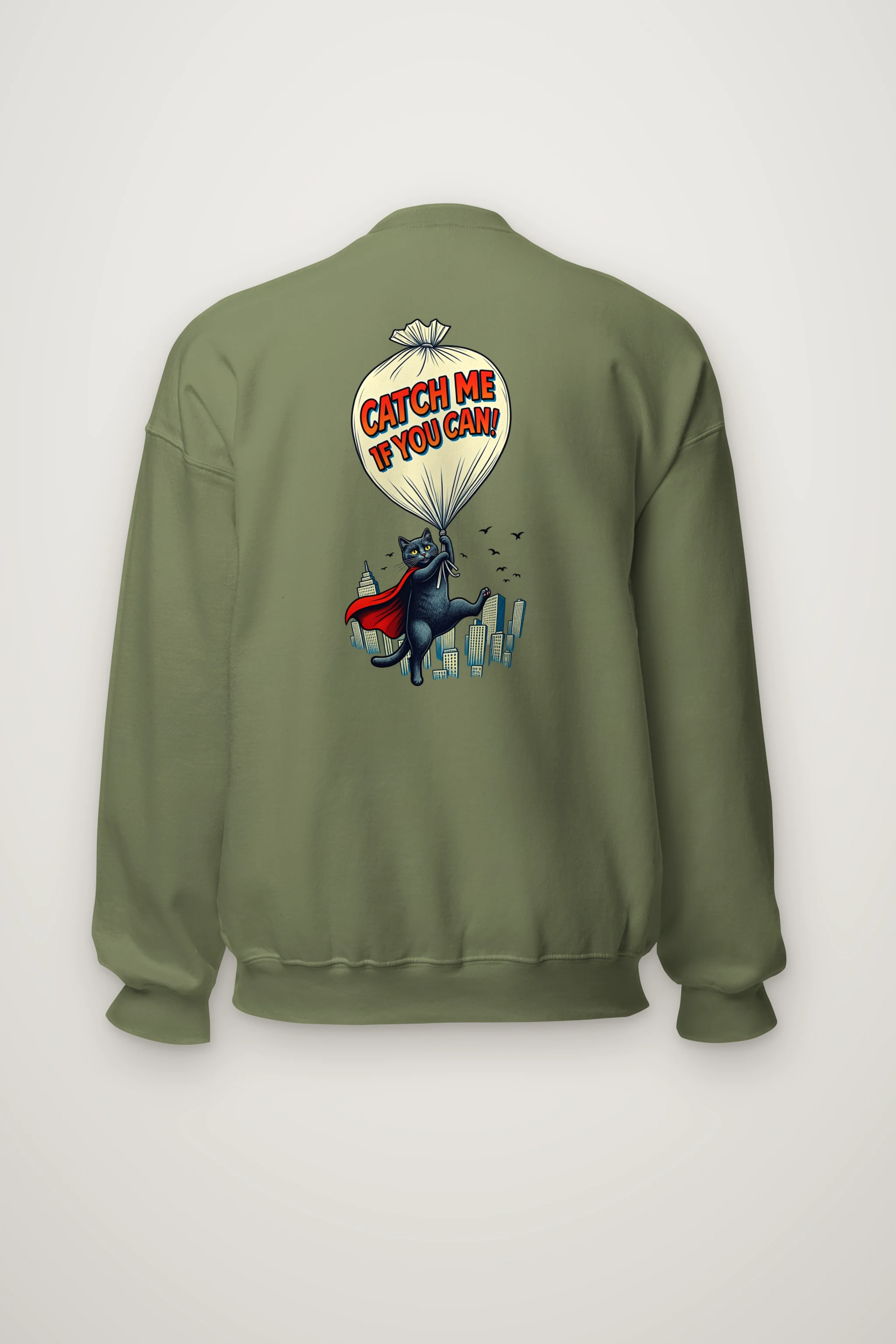 "Catch Me If You Can" Heavy Blend Unisex Crewneck Sweatshirt