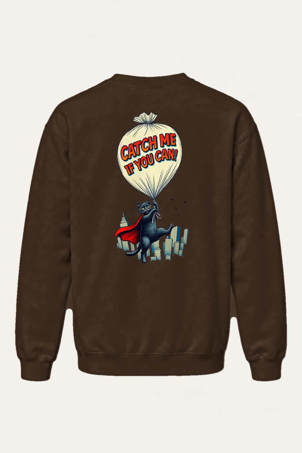 "Catch Me If You Can" Heavy Blend Unisex Crewneck Sweatshirt | Gildan 18000