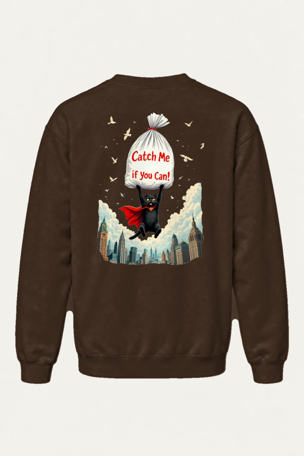 "Catch Me If You Can" Heavy Blend Unisex Crewneck Sweatshirt | Gildan 18000