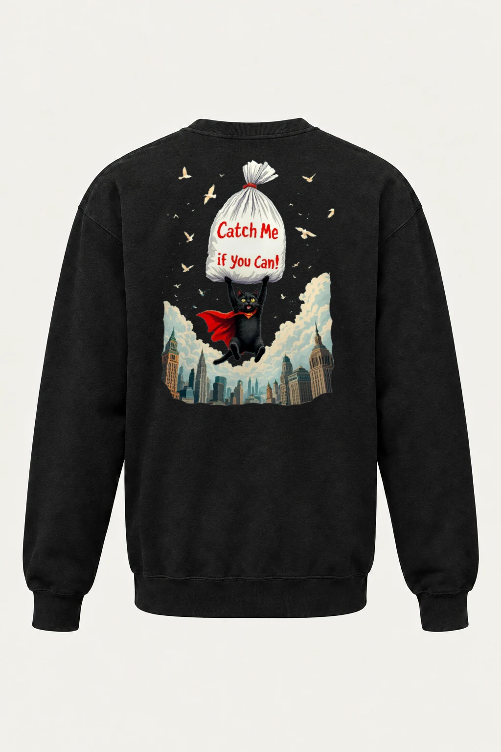 "Catch Me If You Can" Heavy Blend Unisex Crewneck Sweatshirt | Gildan 18000