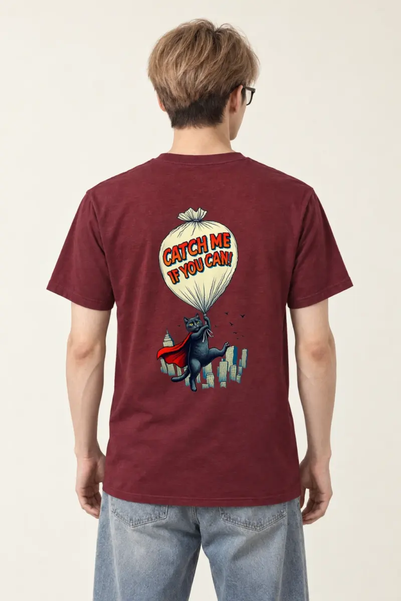 "Catch Me If You Can" Heavyweight Unisex Crewneck T-shirt
