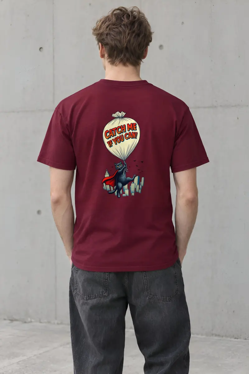 "Catch Me If You Can" Heavyweight Unisex Crewneck T-shirt