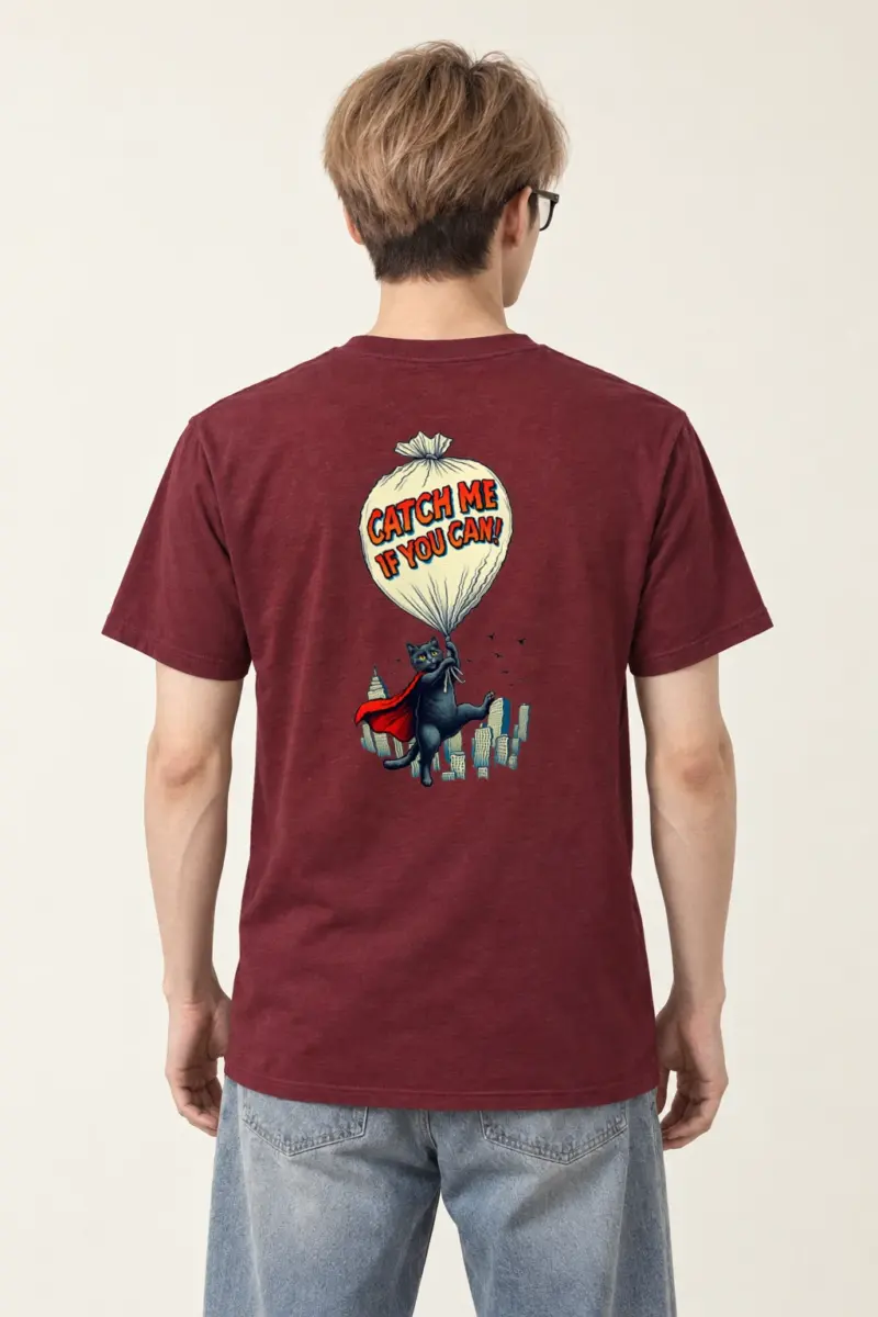 "Catch Me If You Can" Heavyweight Unisex Crewneck T-shirt