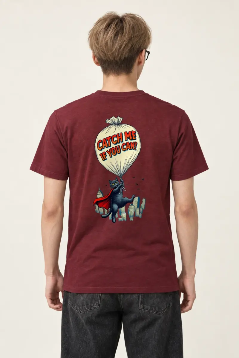 "Catch Me If You Can" Heavyweight Unisex Crewneck T-shirt | Gildan 5000
