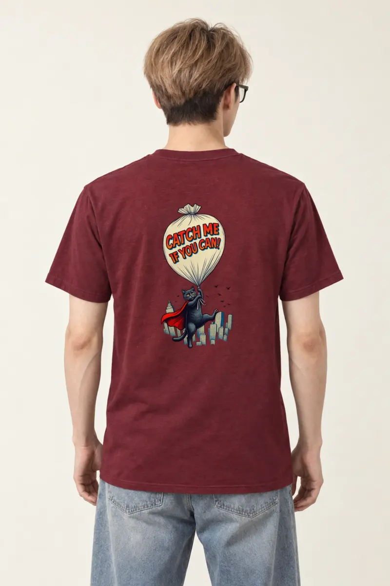 "Catch Me If You Can" Heavyweight Unisex Crewneck T-shirt