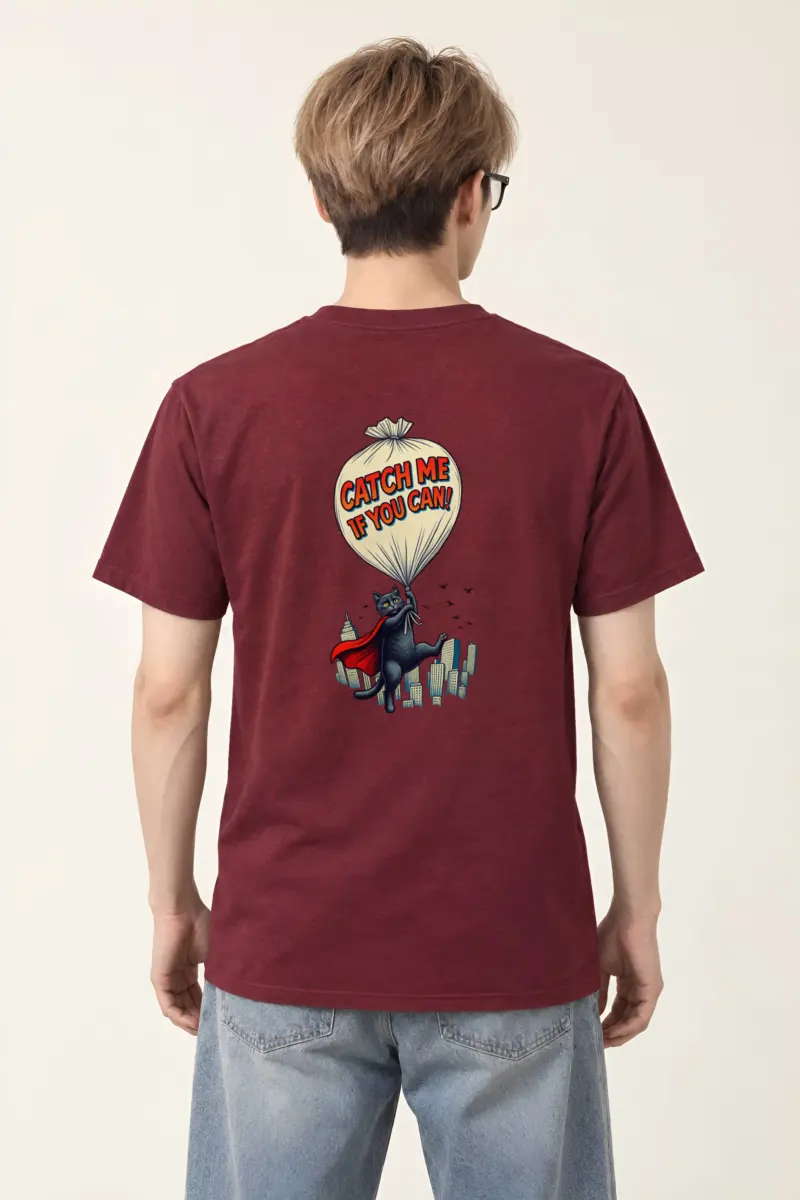 "Catch Me If You Can" Heavyweight Unisex Crewneck T-shirt